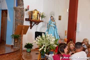 Misa y procesión religiosa en Cazadores  (Foto Francisco Javier Santana)